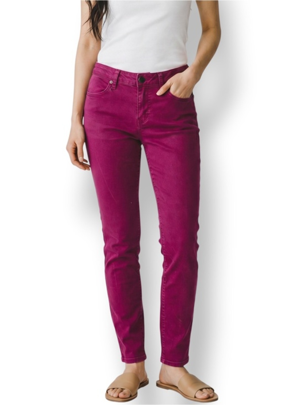 4/$20 No Boundaries Burgundy Skinny Jeans Juniors Size 11 Stretch Mid Rise Ankle